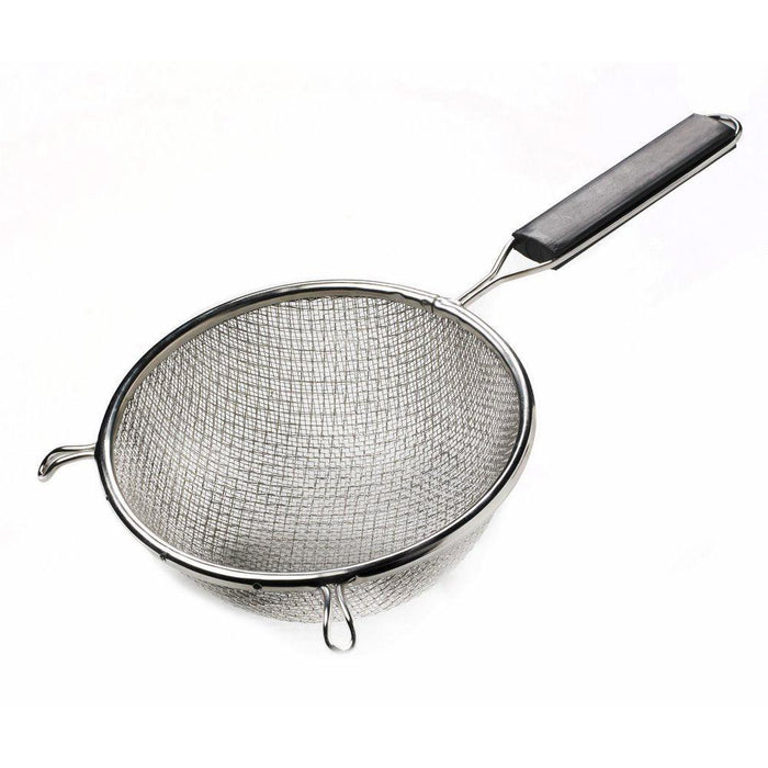 Browne 18096 6.25" Double Fine Mesh Strainer with Plastic Handle - Nella Online