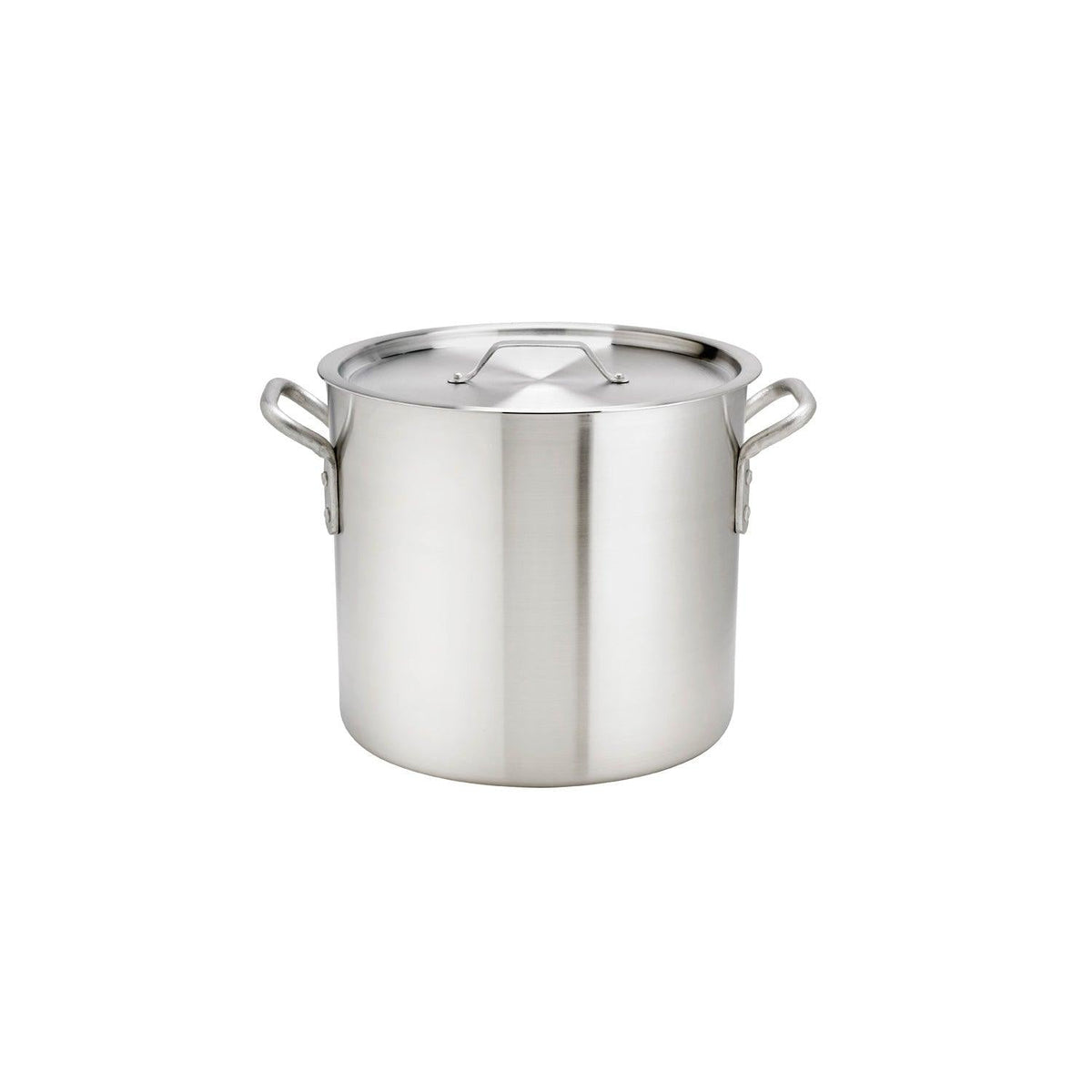 Choice 20 Qt. Standard Weight Aluminum Stock Pot with Cover