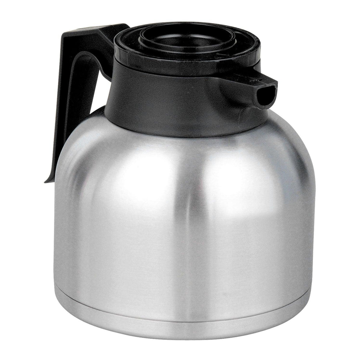 Choice 42 oz. Black Swirl Thermal Coffee Carafe / Server