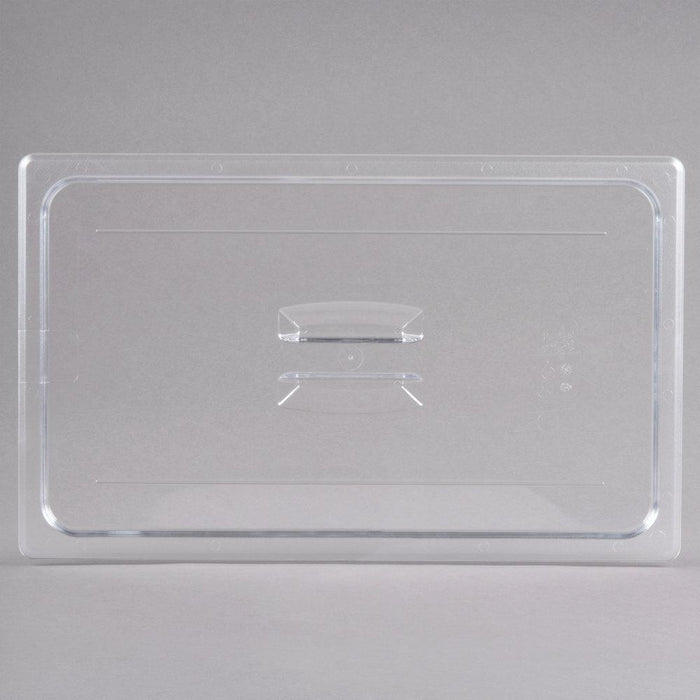 Cambro 10CWCH135 Camwear Full Size Clear Polycarbonate Handled Lid For 20 x 12 Food Storage Box - Nella Online