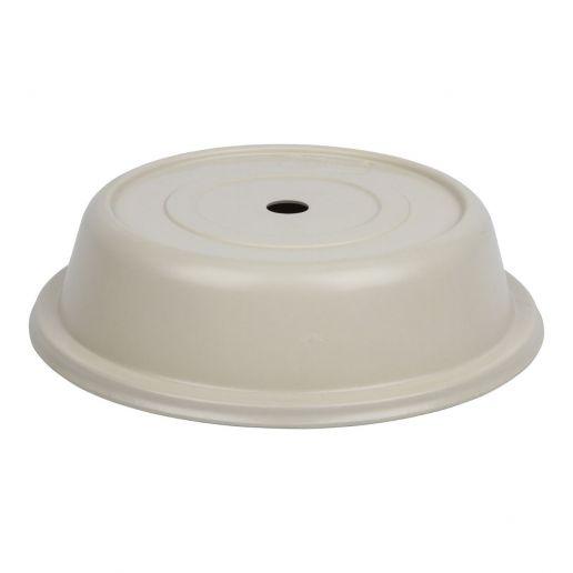 Cambro 116VS197 11 3/8" Ivory Versa Camcover Round Plate Cover - 12/Case - Nella Online