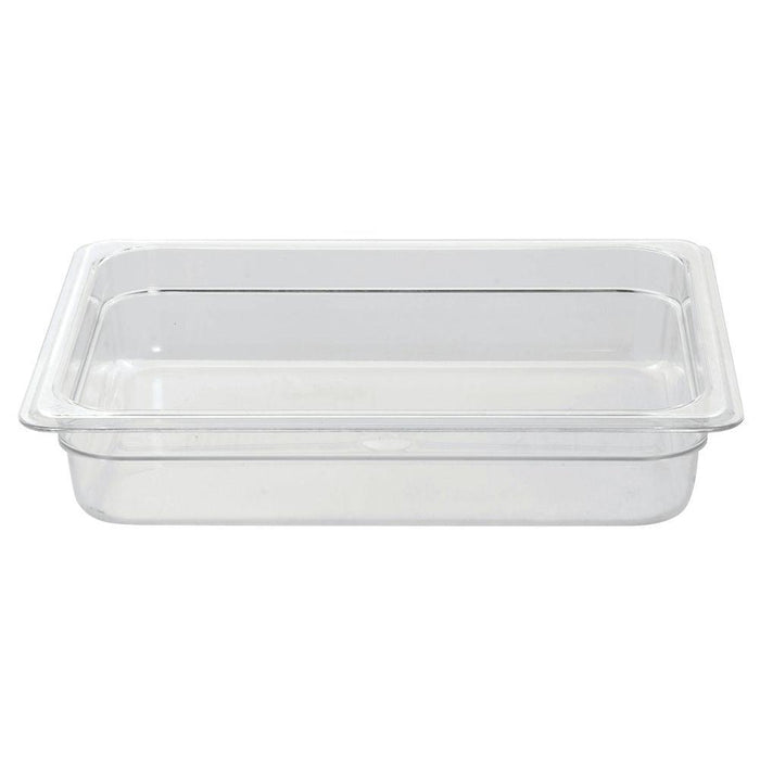 Cambro 22CW135 Camwear Clear Half-Size Food Pan - 2.5" Depth - Nella Online