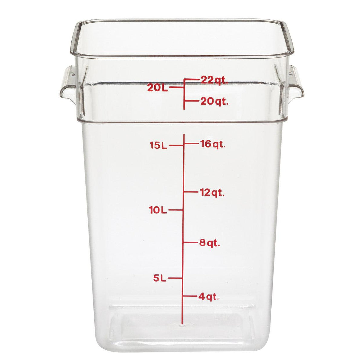 Cambro 2SFSCW135 Camwear® 2 qt. Clear Polycarbonate Food Storage Container  