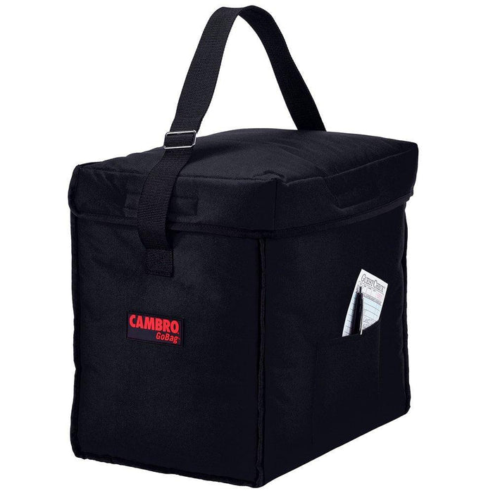 Cambro GBD13913110 13" x 9" x 13" Insulated Black Small Top Loading GoBag - Nella Online