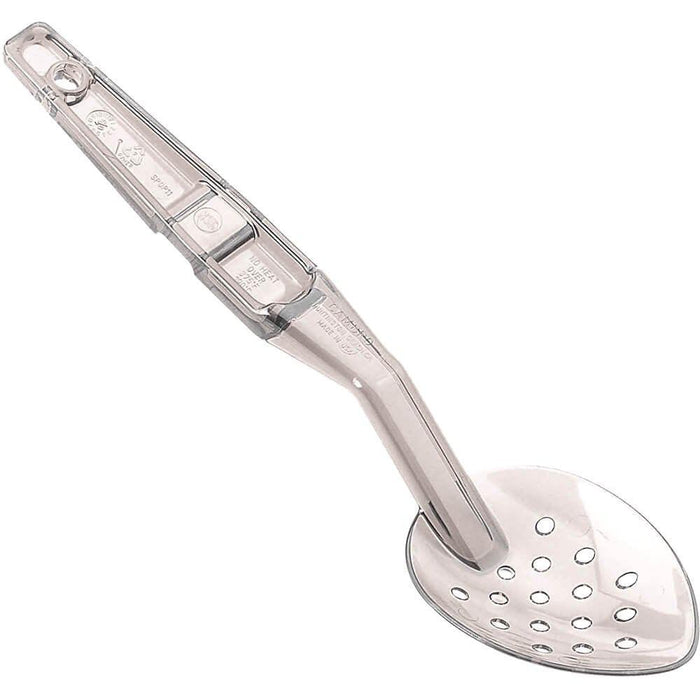 Cambro SPOP13CW135 13" Polycarbonate Perforated Deli Spoon - Clear - Nella Online