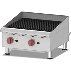 Nella 24" Countertop Radiant Gas 1-Burner Charbroiler - 80,000 BTU - CBR24