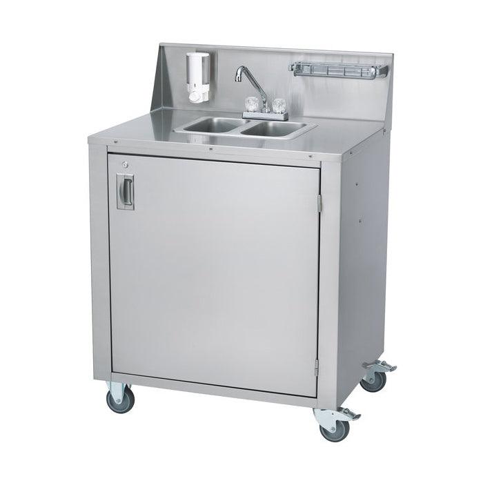 Crown Verity 34" x 25" CV-PHS-2C Dual Bowl Cold Portable Hand Sink