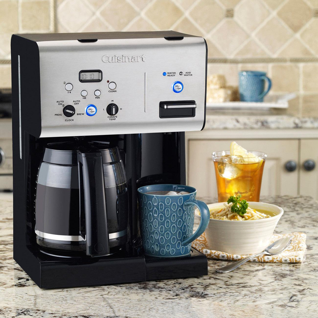 Cuisinart CHW12C Coffee Plus 12Cup Programmable Coffeemaker And Hot