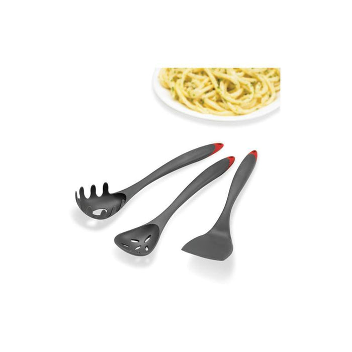 Cuisipro 11.75" Black Fiberglass Slotted Serving Spoon - 7112308 - Nella Online