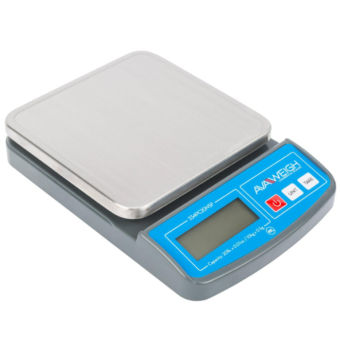 AvaWeigh PC60OS 60 lb. Digital Portion Control Scale with an Oversized  Platform