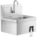 Nella 15" x 17" Knee Pedal Hands Free Sink - 600HS17KO - Nella Online