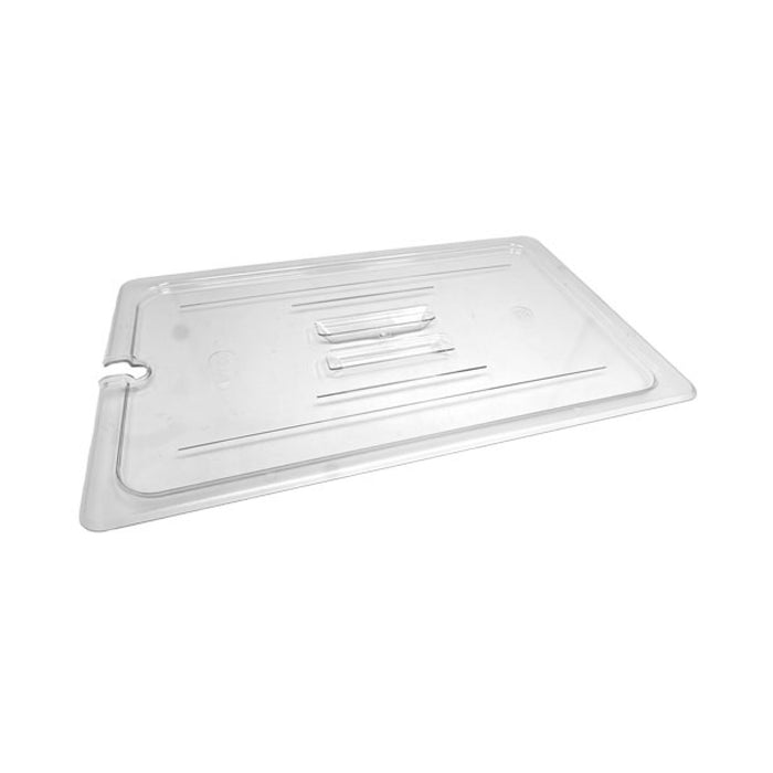 Nella Clear Polycarbonate Slotted Full Size Food Pan Cover - 80050