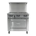 Garland G36-4G12S 36” Natural Gas Range with 12” Griddle, 4 Burners and Storage Base - 150,000 BTU - Nella Online