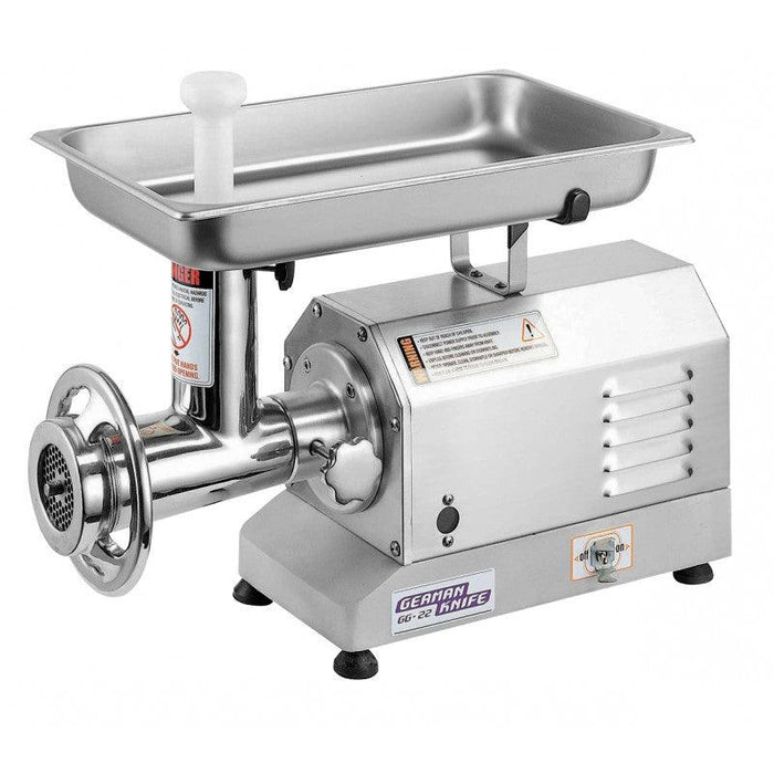 German Knife GG-22 1.5 hp Meat Grinder - 115V, 1 Phase - Nella Online