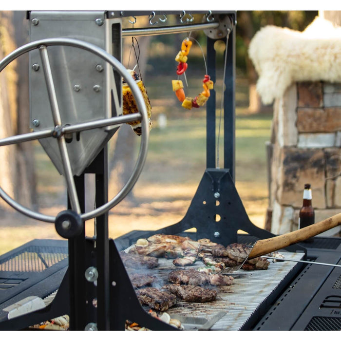 Hooray Grill Company 480 Ranch 48" Open Fire Grill with Rotisserie