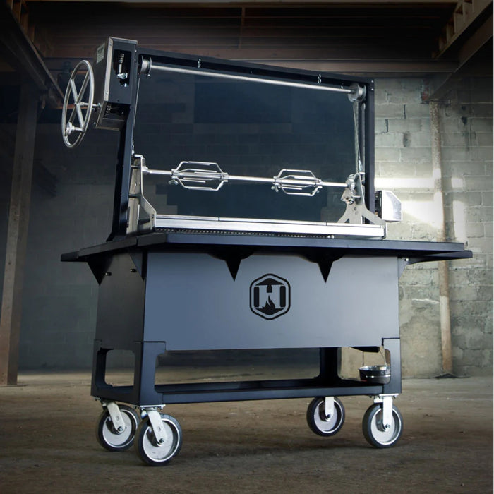 Hooray Grill Company 480 Ranch 48" Open Fire Grill with Rotisserie