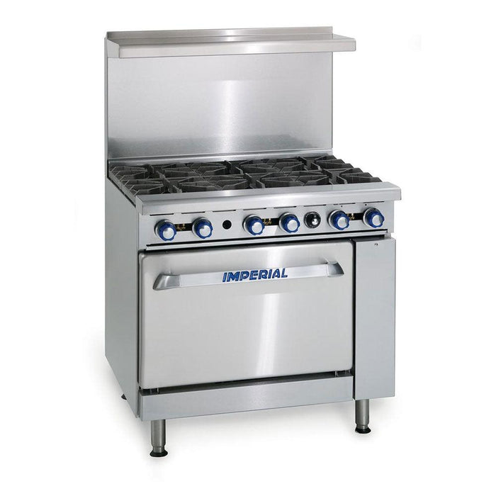 Imperial IR-4-G12-C 36" 4-Burner Commercial Range With 12" Griddle and Convection Oven - 178,000 BTU - Nella Online