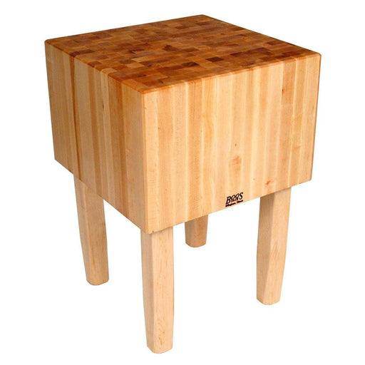John Boos 30" x 30" Maple Top Butcher Block Work Table - AA04 - Nella Online