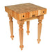 John Boos 24" x 24" Maple Top Butcher Block Work Table - SARB1-M - Nella Online