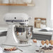 KitchenAid KSM150PSMH 5 Qt. Artisan Tilt Head Countertop Stand Mixer - Matte Milkshake - Nella Online