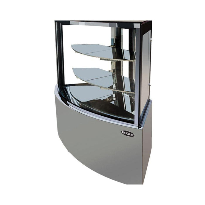 Kool-It KBF-60C 60" Corner Glass Refrigerated Display Case