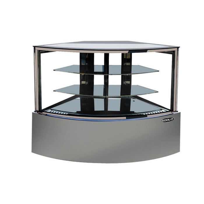 Kool-It KBF-60C 60" Corner Glass Refrigerated Display Case