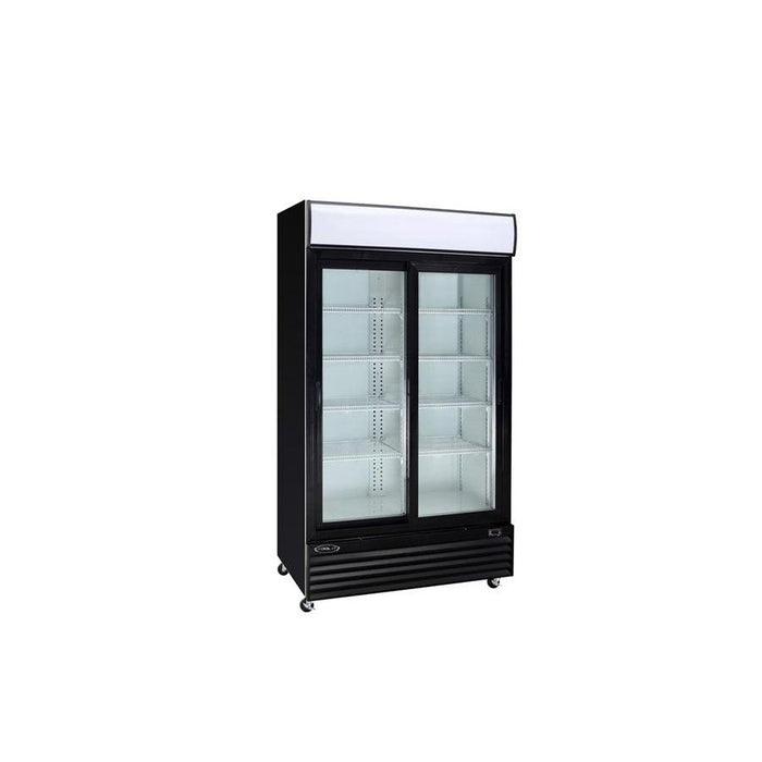 Kool-It KSM-36 44" Glass Sliding 2-Door Cooler Merchandiser