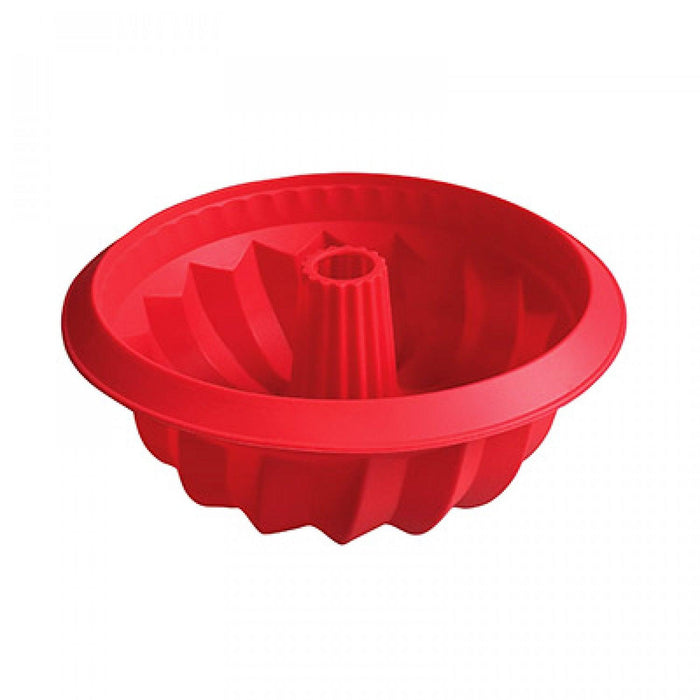 La Patisserie CS-F-FL Red Silicone Chestnut Cake Mold - Nella Online