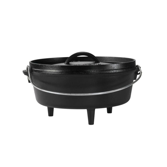 Lodge L10CO3 10" / 4 Qt. Cast Iron Camp Dutch Oven - Nella Online