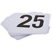 Magnum PTN4/1-25 4" x 4" Plastic Table Numbers - Nella Online