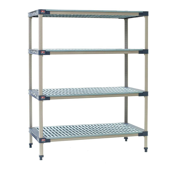 MetroMax 63" x 36" Polymer Louvered Shelving Kit - X336G4 - Nella Online