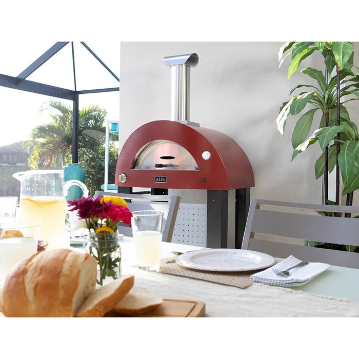 Alfa Moderno Red 2 Pizza Gas Pizza Oven - FXMD-2P-GROA-U