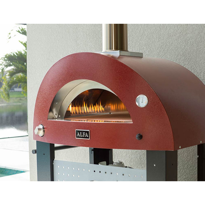 Alfa Moderno Red 2 Pizza Gas Pizza Oven - FXMD-2P-GROA-U