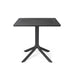 Nardi Clip 80 Antracite Square Table - Nella Online