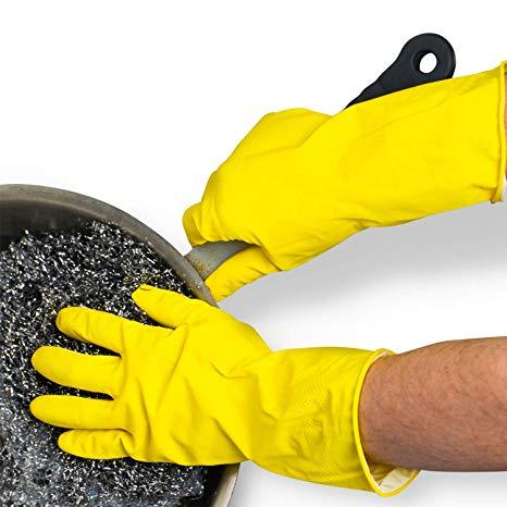 Nella 11 Yellow Rubber Gloves - 12 Pairs/Case — Nella Online