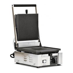 Nella 10" x 9" Ribbed Sandwich Grill 120V - 11375