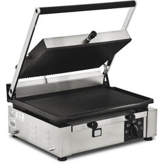 Nella 10" x 14" Ribbed Sandwich Grill 110V - 11377