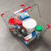 Nella 18" x 13" Chrome Grocery Shopping Basket With Red Handles - 13022 - Nella Online