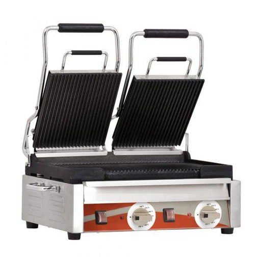 Pro-Max PST14IT 14″ Two-Sided Panini Grill – Smooth Iron Platens