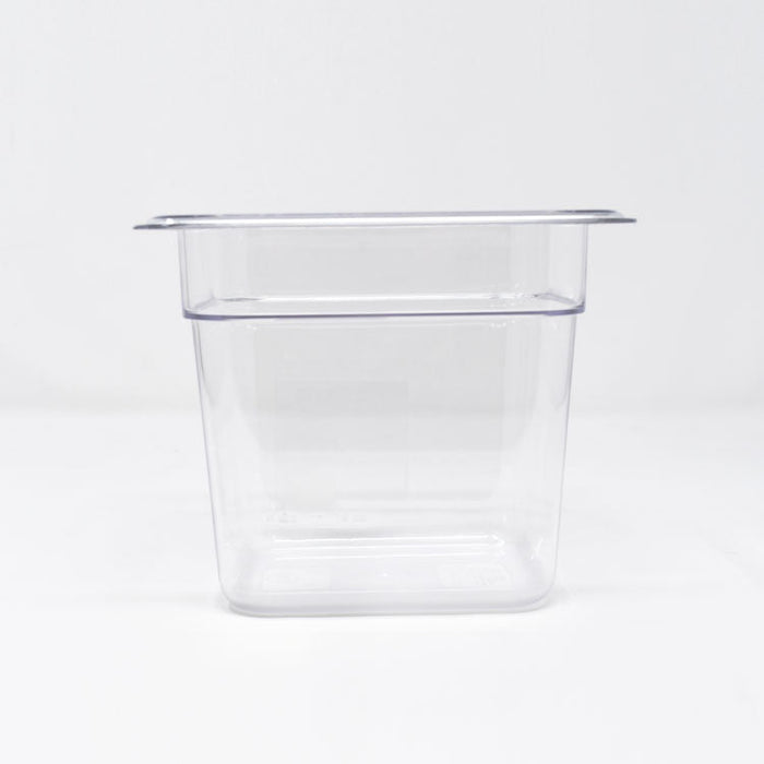 Nella 1/6 Size Clear Polycarbonate Food Pan 6" Deep - 80048 - Nella Online