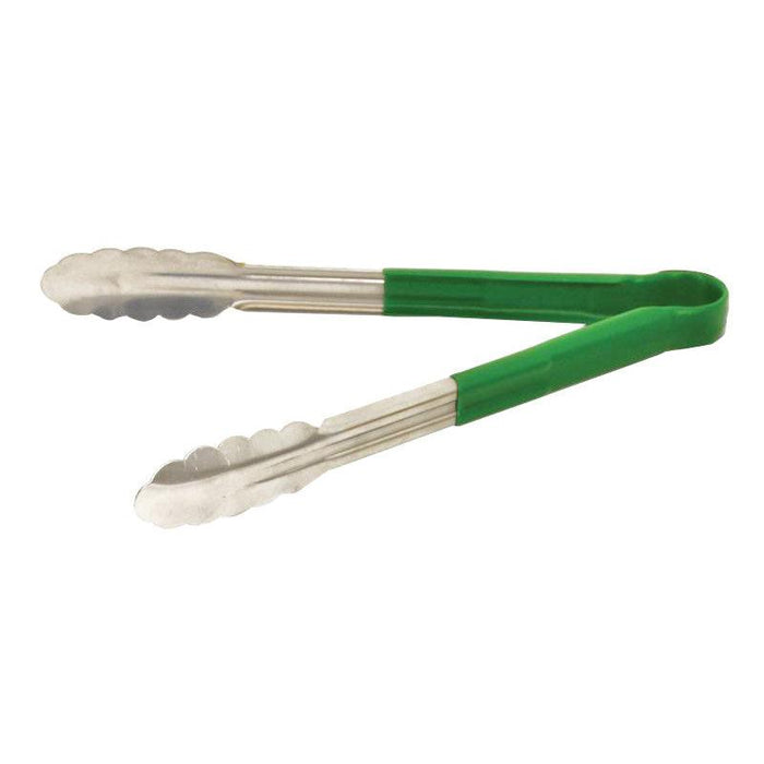 Nella 12" Heavy-Duty Utility Tongs with Green Handle - 80544 - Nella Online