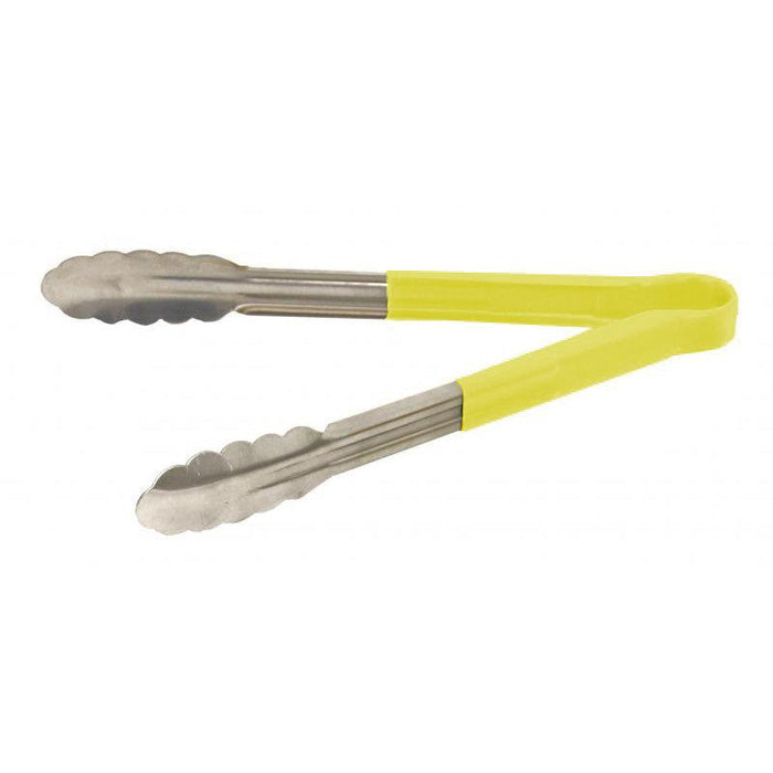 Nella 12" Heavy-Duty Utility Tongs with Yellow Handle - 80547 - Nella Online