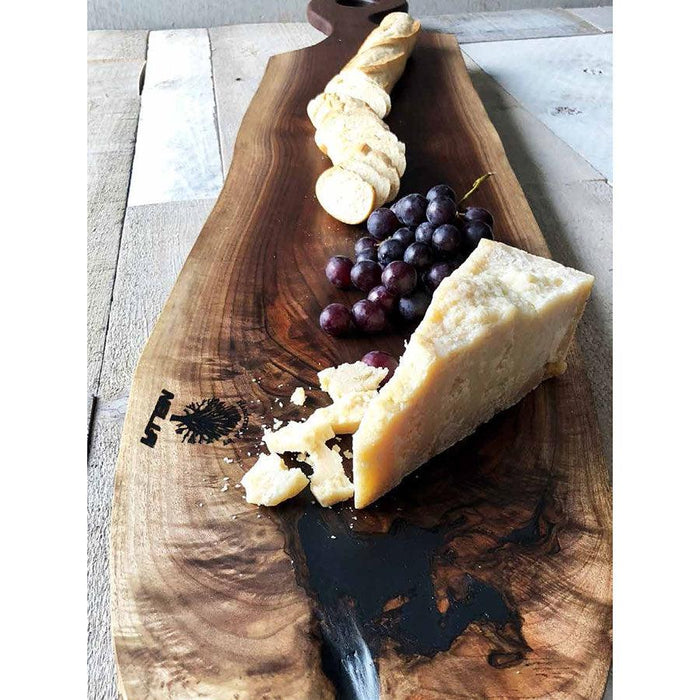 Nella 10” x 62" Handcrafted Black Walnut Charcuterie Board