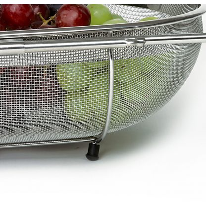 Norpro 2158 Expandable Stainless Steel Over-The-Sink Strainer with Base Frame