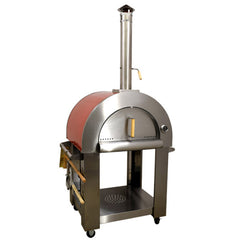 Nella 32" Stainless Steel Wood Fired Red Pizza Oven