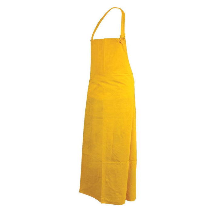 Nella 45” x 36" Yellow PVC Apron - BOSS062048YA