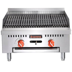 Sierra Range SRRB-24 24" Radiant Natural Gas Charbroiler - 60,000 BTU