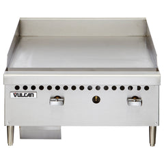 Vulcan VCRG24-M Restaurant Series 24" Natural Gas Griddle With Manual Control - 50,000 BTU