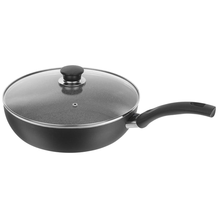 Ballarani 75000-637 Granitium 11" Aluminium Saute Pan With Glass Lid - Nella Online