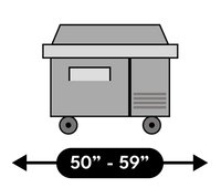 Refrigerated prep table collection cts3 50 59 inch pizza prep table min